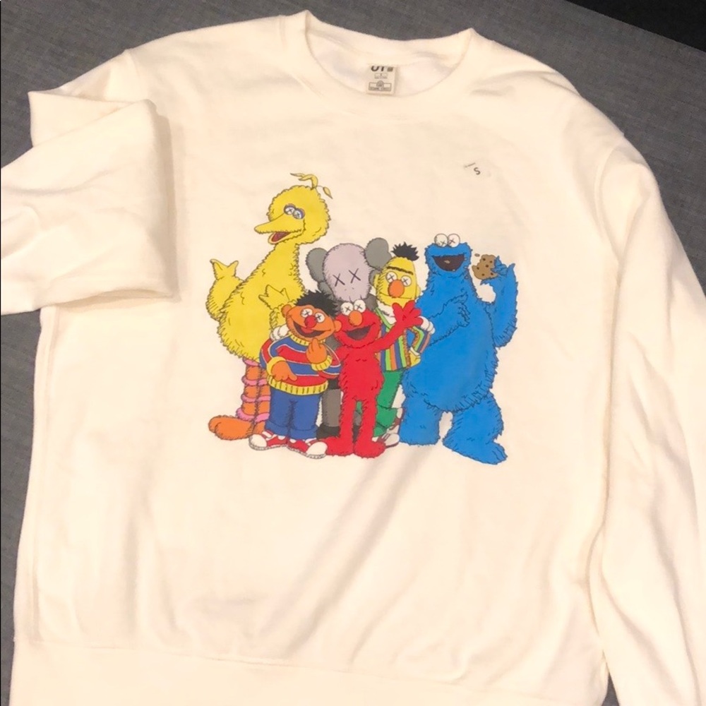 kaws x sesame street crewneck